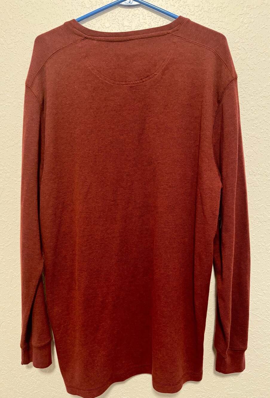 U.S. Polo Assn. Men's Long Sleeve Waffle Knit Thermal Crew Neck Shirt - Picture 4 of 5